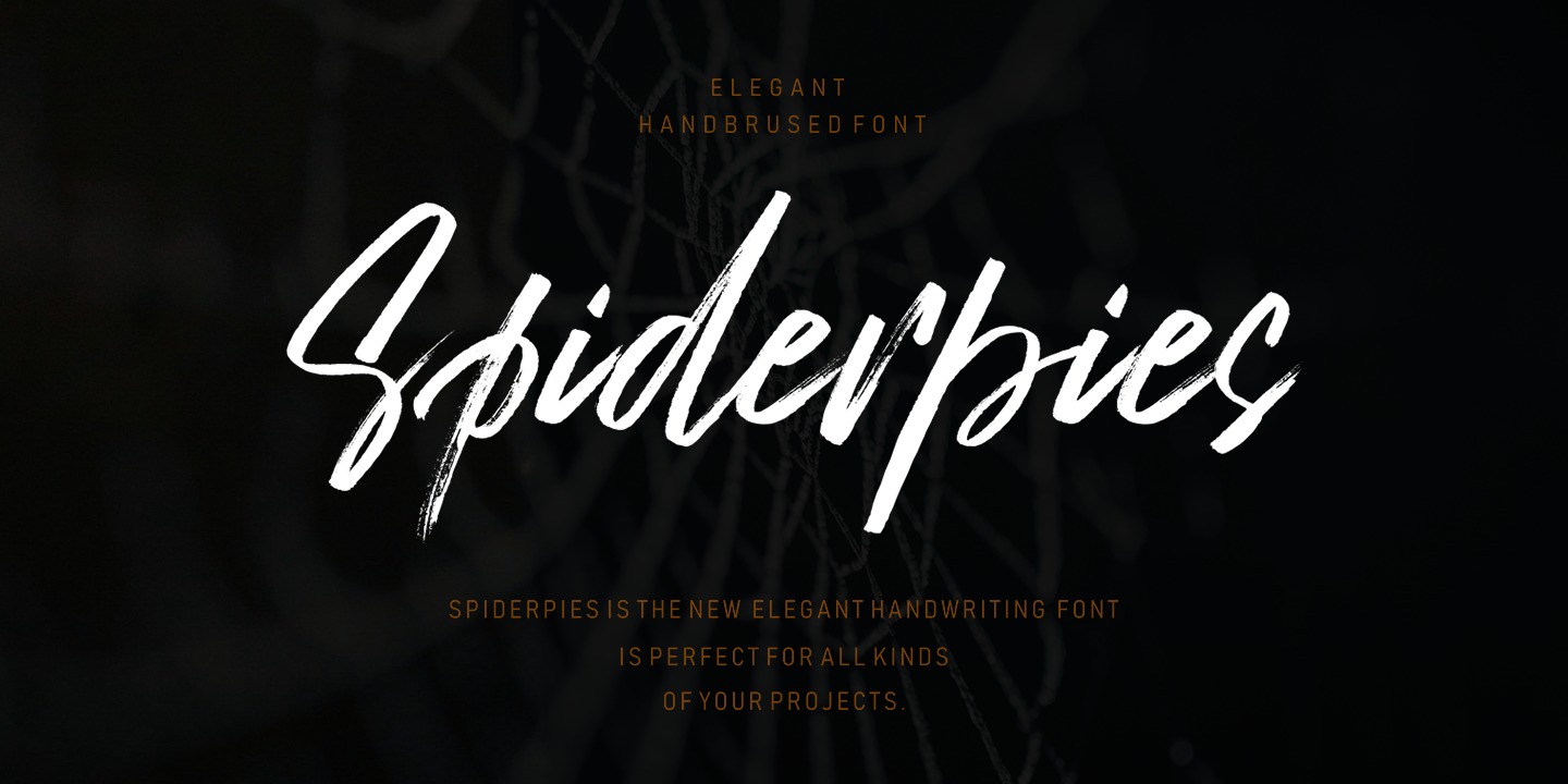 Spiderpies Font preview